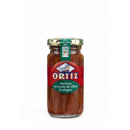 Ortiz - Filets d'anchois à l'huile d'olive Bio 95g