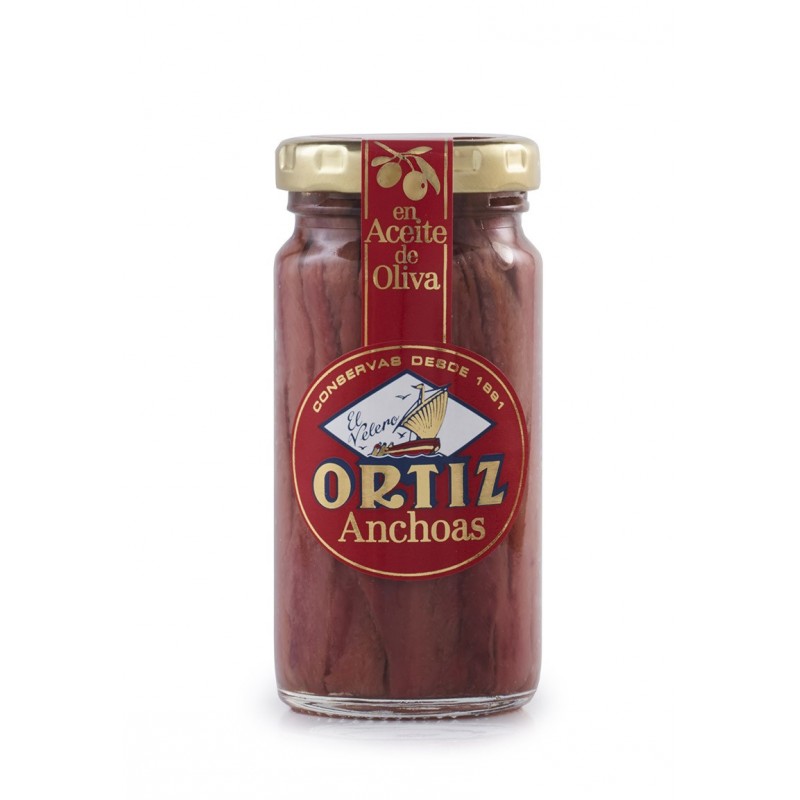 Ortiz - Filets Anchois Huile Olive Bocal Verre 95g