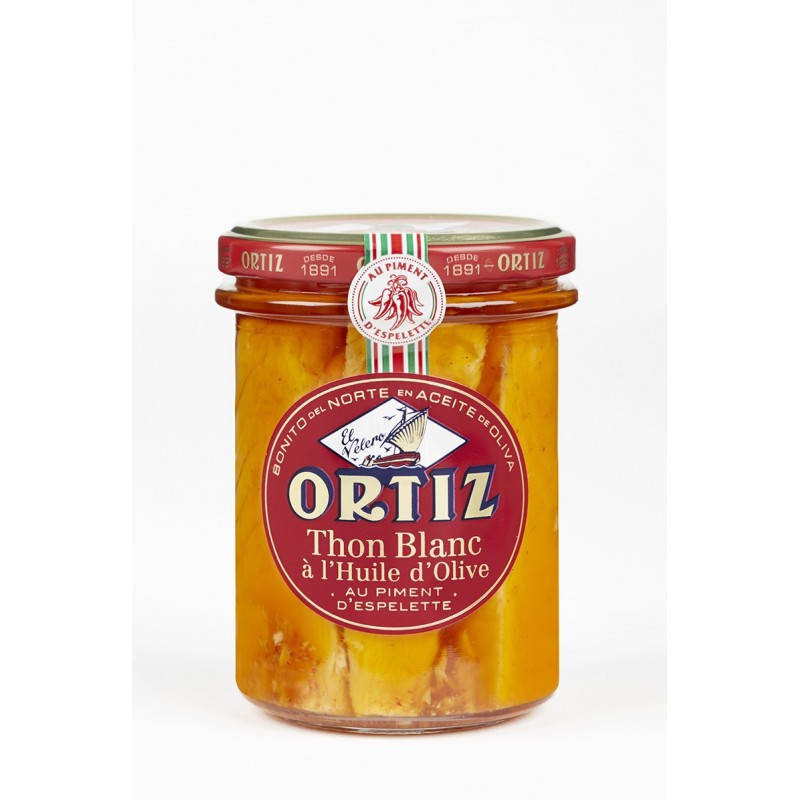 Ortiz - Thon Blanc Germon à l'huile d'olive et Piment d'Espelette 220g